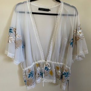 House of Harlow x Revolve Sheer Top